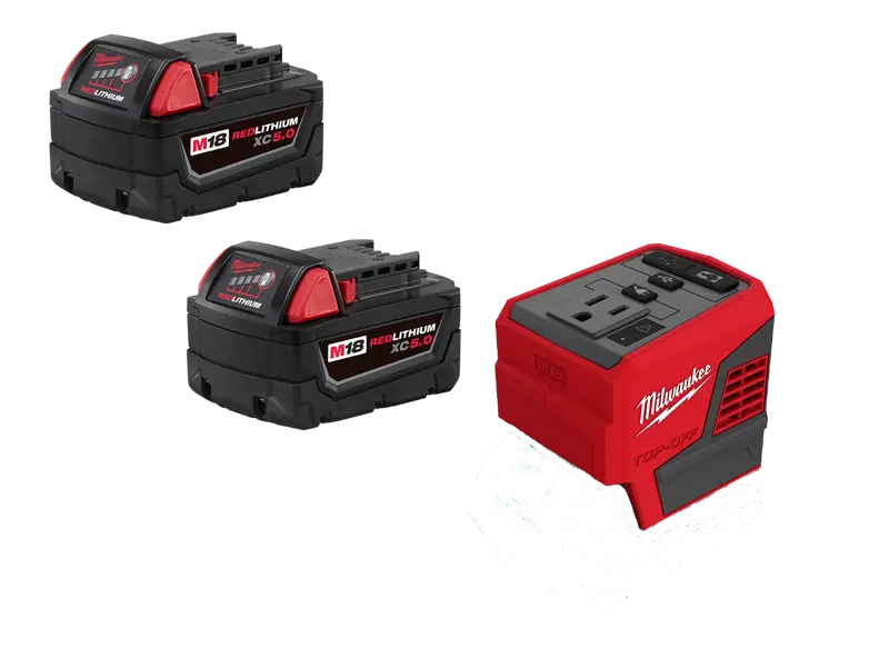 Milwaukee 2846-20Bt5 M18 Top-Off Power Supply With Xc5.0 Battery (2-Pack) 1