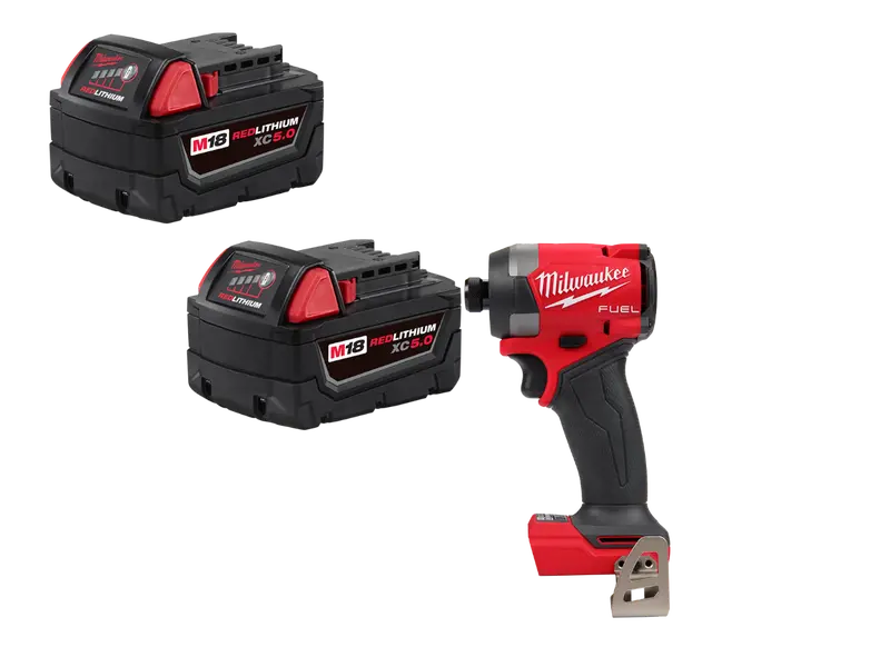Milwaukee 2953-20Bt5 M18 Impact Driver With Xc5.0 Extended-Capacity Battery (2-Pack) 1