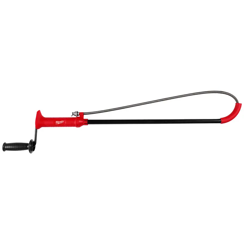 Milwaukee 3-Foot Toilet Auger With Extended Cable Tip And Protective Rubber Boot (48-22-5765) 1