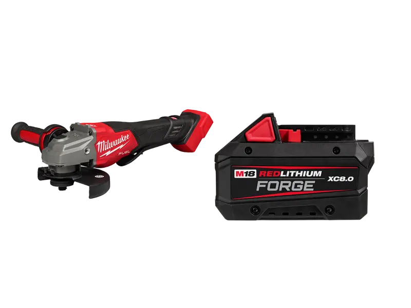 Milwaukee 3670-20X8 M18 Fuel 18V 4-1/2" To 6" Angle Grinder With Paddle Switch & 8.0Ah Battery 1