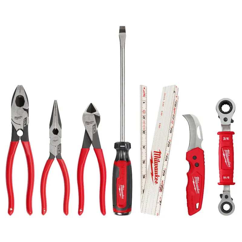 Milwaukee 48-22-0143 7-Piece Power Utility Hand Tool Set — Built For Construction Sites 1