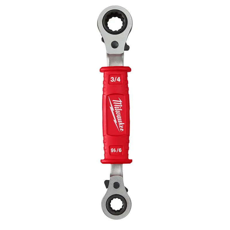 Milwaukee 48-22-9212 Insulated Ratcheting Lineman’S Box Wrench – 4-In-1 Design 1
