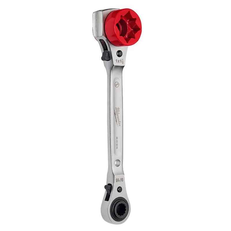 Milwaukee 48-22-9216 Lineman’S 5-In-1 Ratcheting Wrench – Precision Multi-Function Tool 1