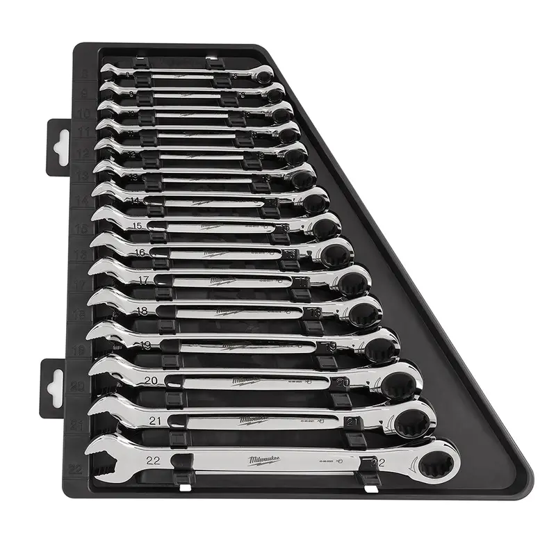 Milwaukee 48-22-9516 15-Piece Metric Ratcheting Combination Wrench Set 1