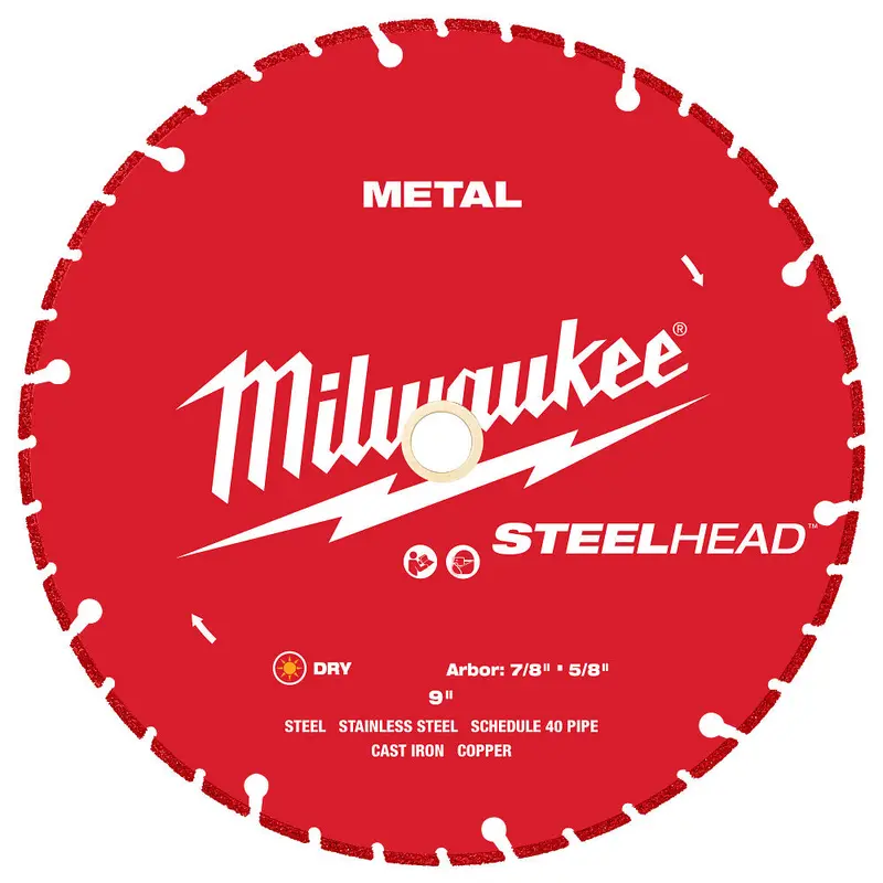 Milwaukee 49-93-7825 9-Inch Steelhead Metal-Cutting Diamond Blade — Precision & Durability 1