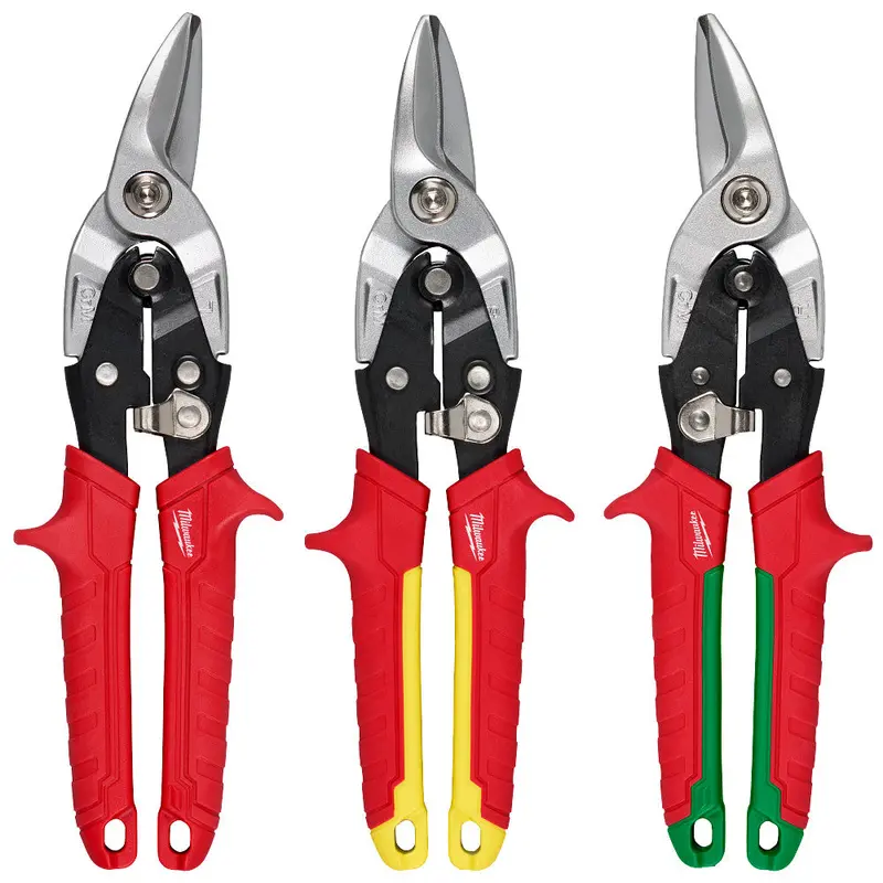 Milwaukee Color-Coded Aviation Snips Set – Heavy-Duty 3-Piece Assortment 1