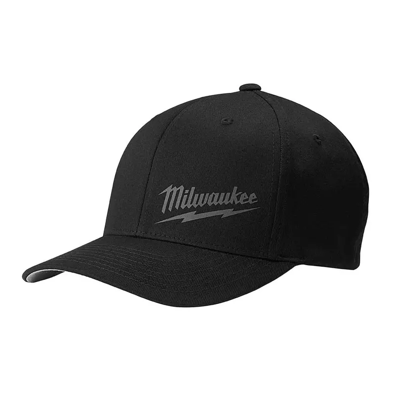 Milwaukee Flexfit Lightweight Black Fitted Hat – Size L/Xl 1