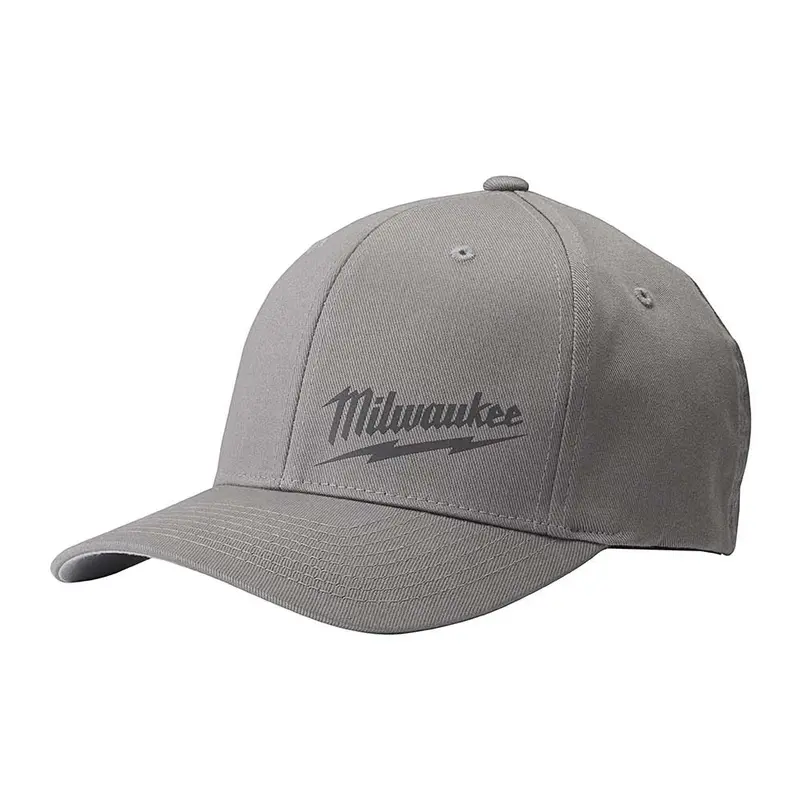 Milwaukee Flexfit Lightweight Gray Fitted Hat – Size L/Xl 1