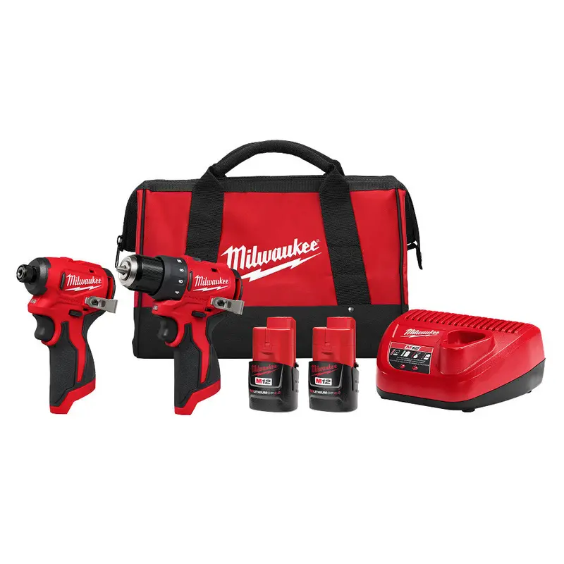 Milwaukee M12 12V Subcompact Brushless 2-Tool Combo Kit 1