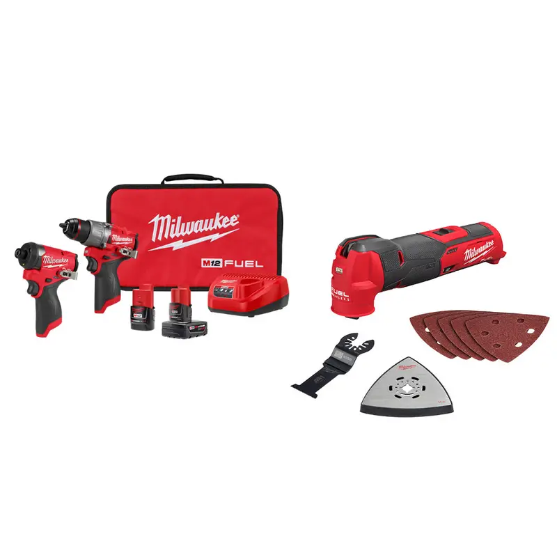 Milwaukee M12 Fuel 12V 2-Piece Cordless Combo Kit Featuring Multi-Tool – Model 3497-22Omt 1