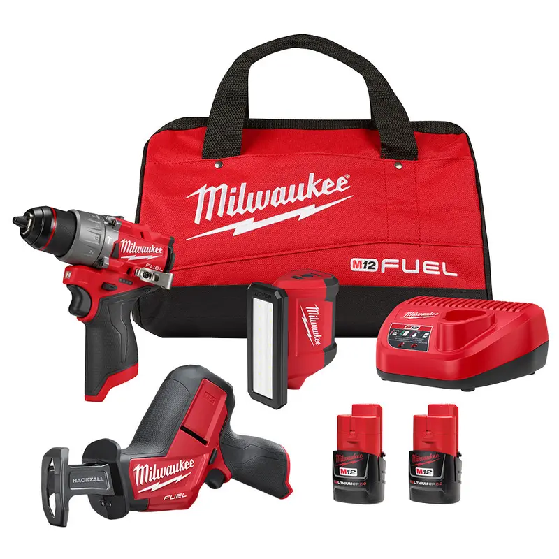 Milwaukee M12 Fuel 12V Cordless 3-Tool Combo Kit 1