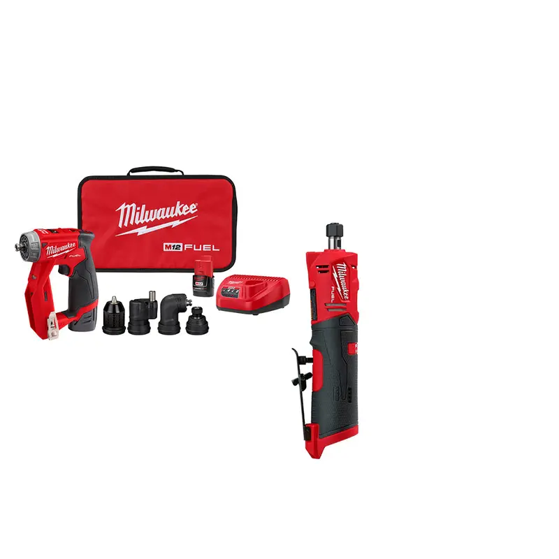 Milwaukee M12 Fuel 12V Installation Drill/Driver And Die Grinder Kit – Model 2505-22X2Sdg 1