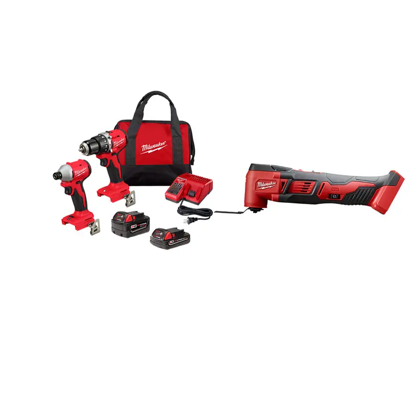 Milwaukee M18 Compact Brushless 2-Tool Combo Kit With Multi-Tool 1
