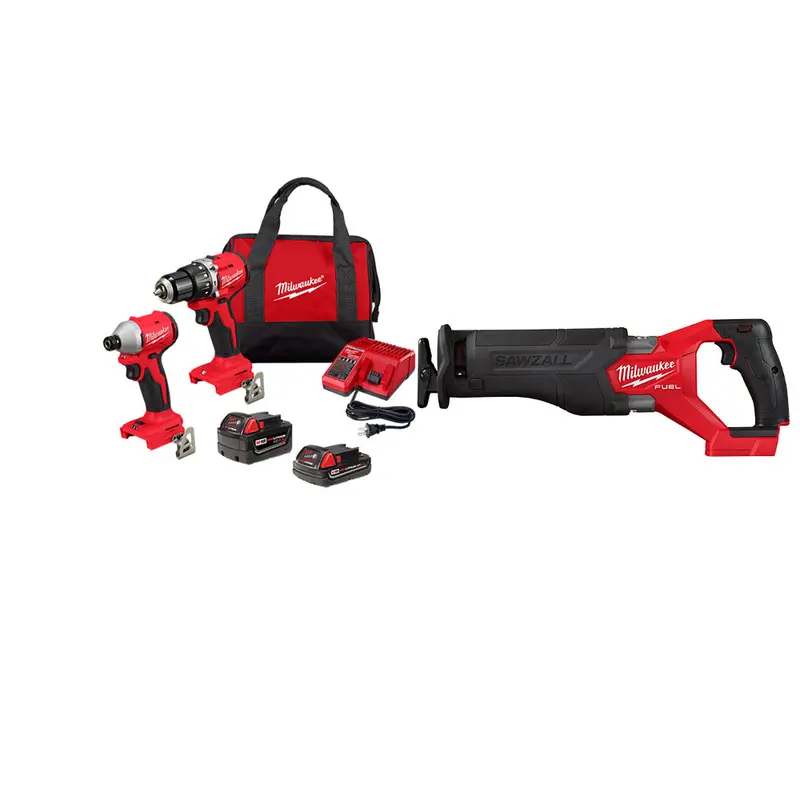 Milwaukee M18 Compact Brushless 2-Tool Combo Kit With Sawzall® 1