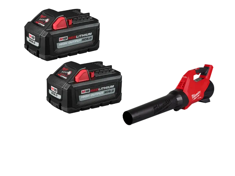Milwaukee M18 Cordless Blower With Redlithium High Output Xc6.0 Battery (2-Pack) 1