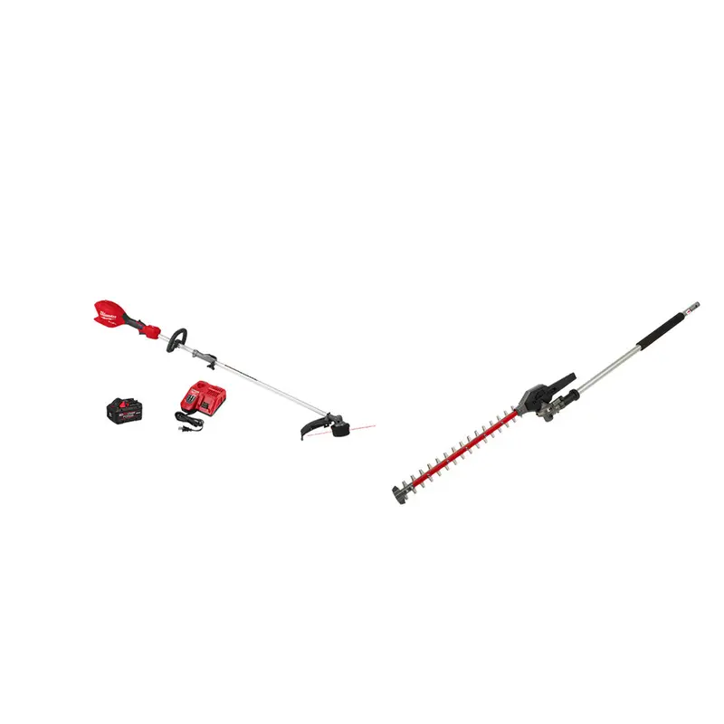 Milwaukee M18 Cordless String Trimmer With Hedge Trimmer Attachment 1