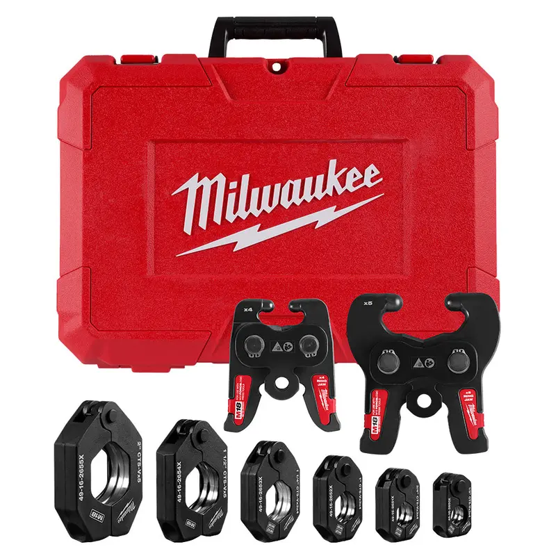 Milwaukee M18 Force Logic Cts-V Pivoting Press Ring Kit: 1/2"–2" (49-16-2692X) 1