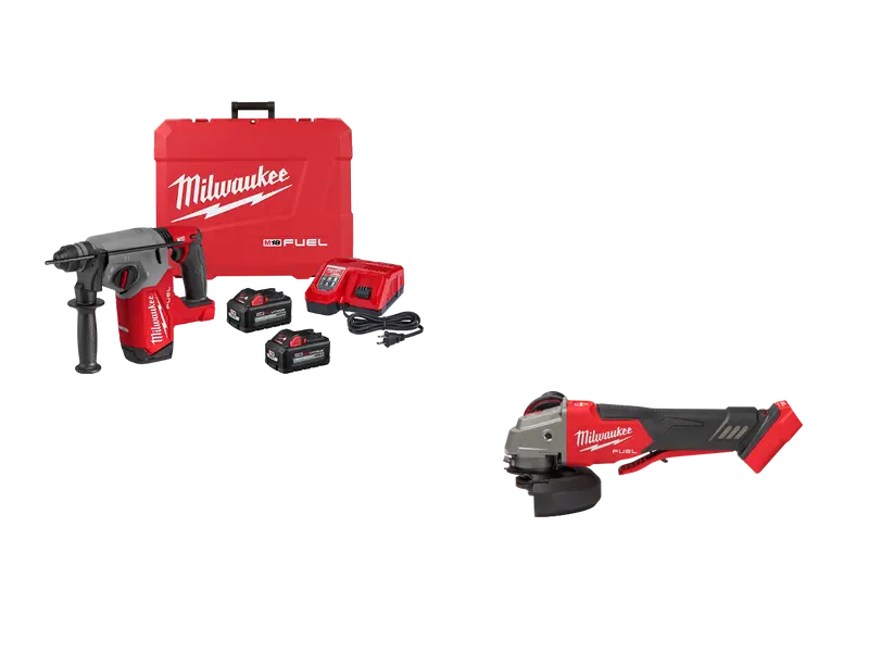 Milwaukee M18 Fuel 1" Sds-Plus Rotary Hammer And Angle Grinder Combo Kit (2912-22Gr) 1