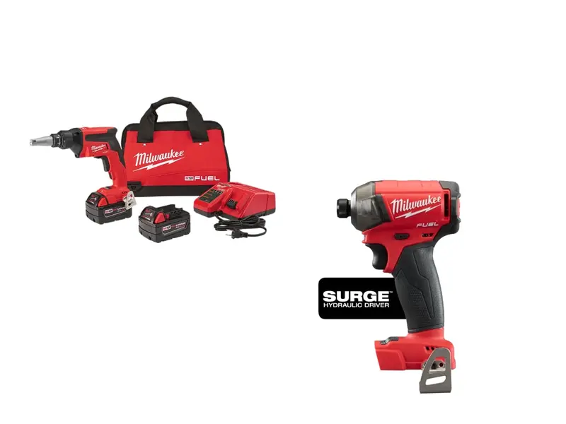 Milwaukee M18 Fuel Drywall Screw Gun And Surge Impact Driver Combo Kit (2866-22Id) 1