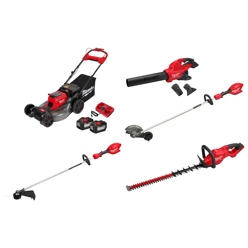 Milwaukee M18 Fuel Landscaping Combo Kit: 21" Mower, Trimmer, Hedger, Edger, And Blower 1