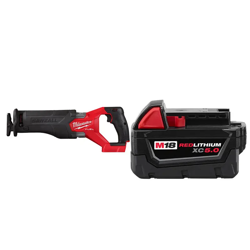 Milwaukee M18 Fuel Sawzall Reciprocating Saw With 5Ah Battery 1