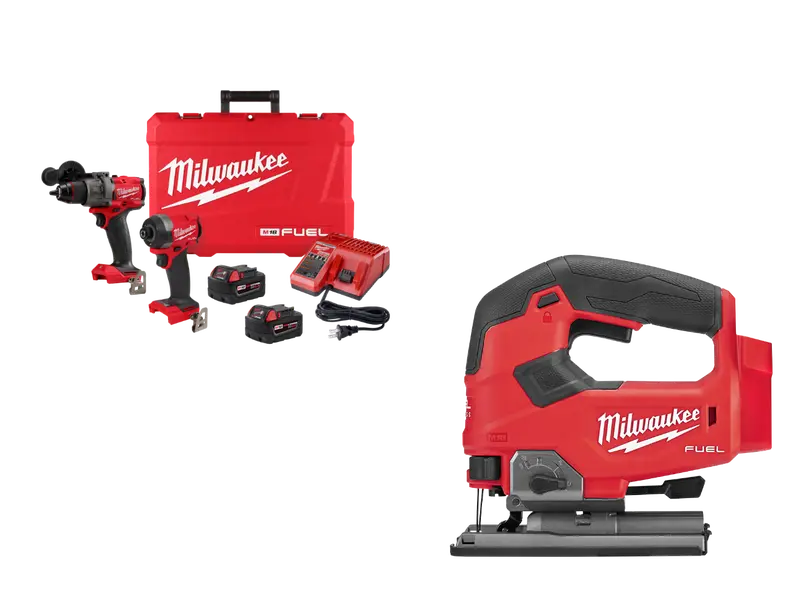 Milwaukee M18 Fuel Two-Tool Combo: Jig Saw + Drill (3697-22Jig) 1
