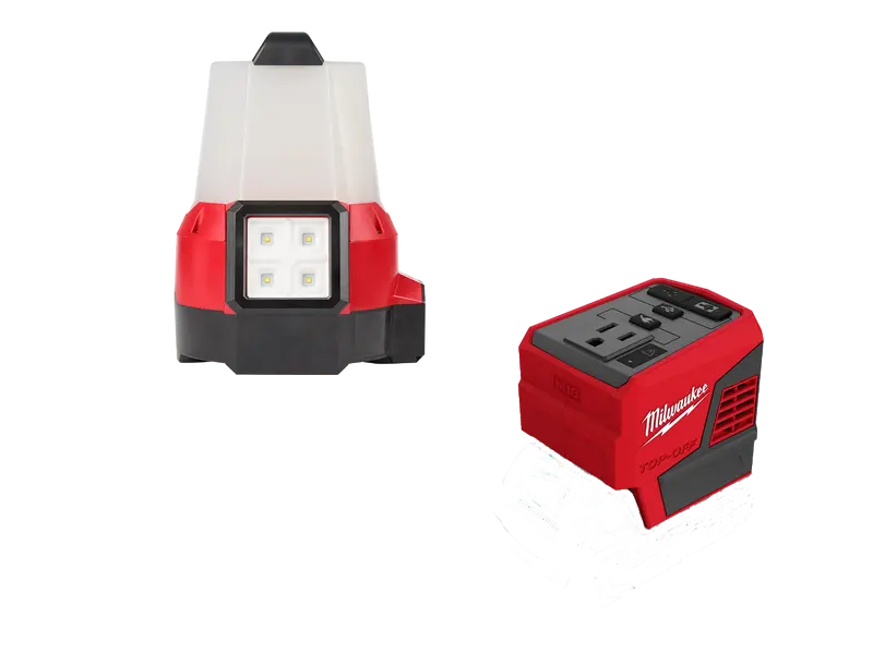 Milwaukee M18 Site Light Combo Kit With Integrated Top-Off Power Supply (2144-20To) 1