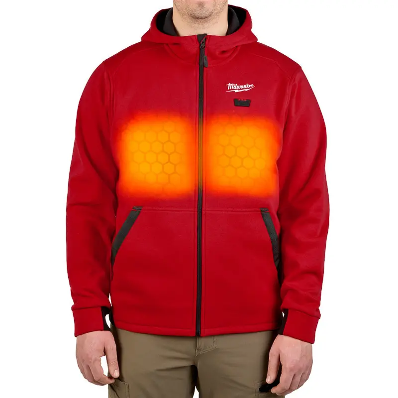 Milwaukee M200R-20Xl M12 Heated Hoodie — Red Xl Size With All-Day Comfort 1
