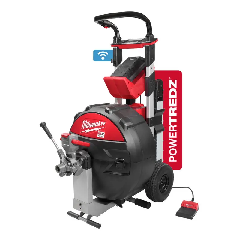 Milwaukee Mxf501-1Cp Mx Fuel Sewer Drum Machine – Cordless Lithium-Ion, Powertredz System 1