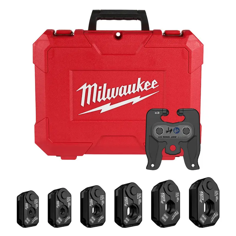 Milwaukee Zoomlock Max Pivoting Press Ring Kit (1/4"–7/8") For M12 1