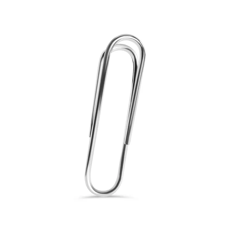 Polished Sterling Silver Paperclip-Style Money Clip – 16Mm × 60Mm 1