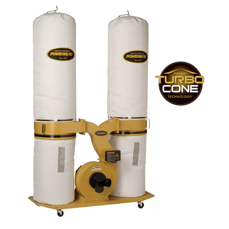 Powermatic Pm1900Tx-Bk Bag-Filtration Dust Collector – 3Hp, 3-Phase, Industrial-Grade 1