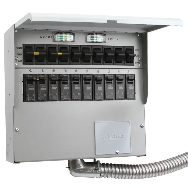 Reliance 510C Indoor 50A 10-Circuit Transfer Switch – Pro/Tran 2, 120/240V 1