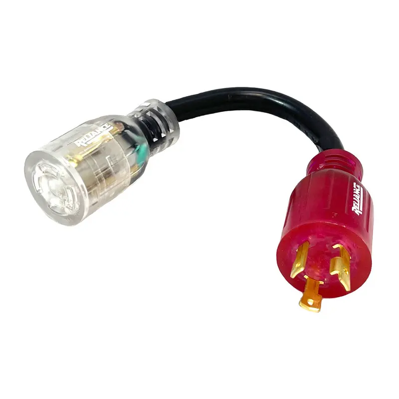 Reliance Ac3130 Color-Coded 30A 125V Adapter Cord – L5-30 Plug To L14-30 Connector 1