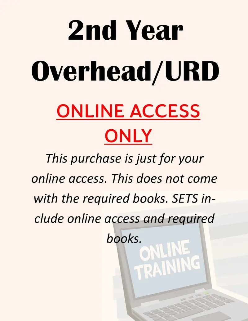 Second-Year Overhead And Underground Training — Online Access Only 1