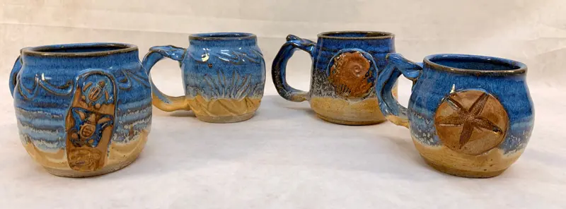 Set Of Four Artisan Ceramic Mugs By Jason Stokes 1
