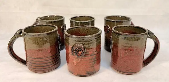 Set Of Six Artisan-Crafted Ceramic Mugs 1