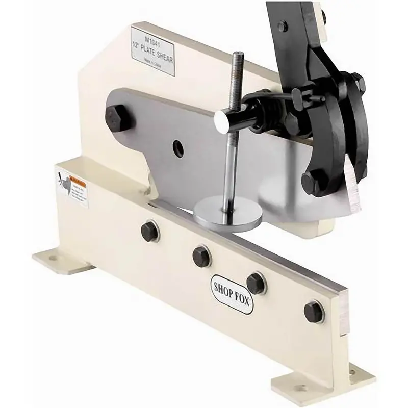Shop Fox M1041 12-Inch Plate Shear — Compound Lever Design With Hardened, Ground Knives 1