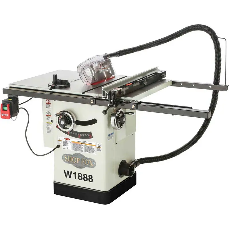 Shop Fox W1888 10" Hybrid Table Saw – Heavy-Duty High-Performance Saw With Riving Knife & Cast-Iron Table 1