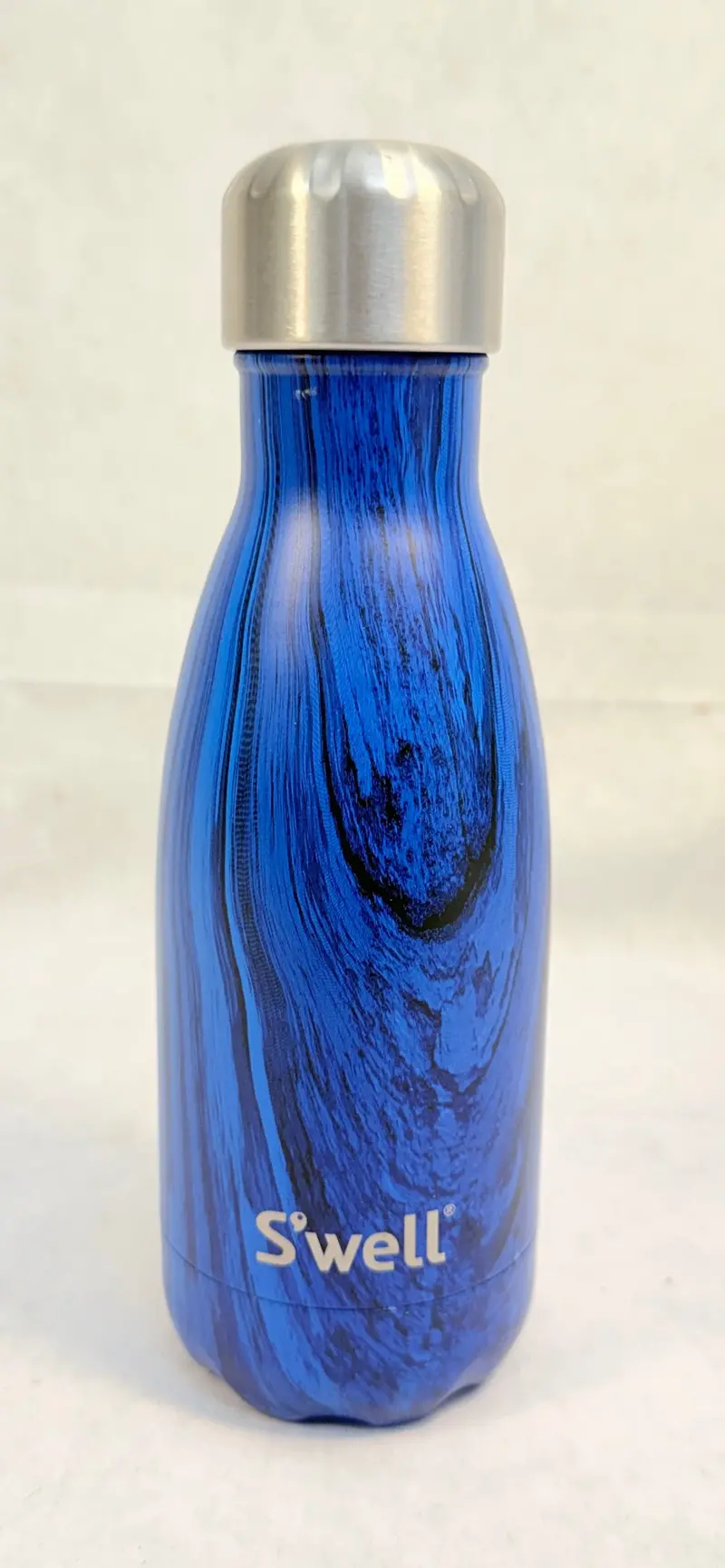 S'Well Royal Blue Wood-Finish Water Bottle – 9 Oz Insulated Travel Tumbler 1
