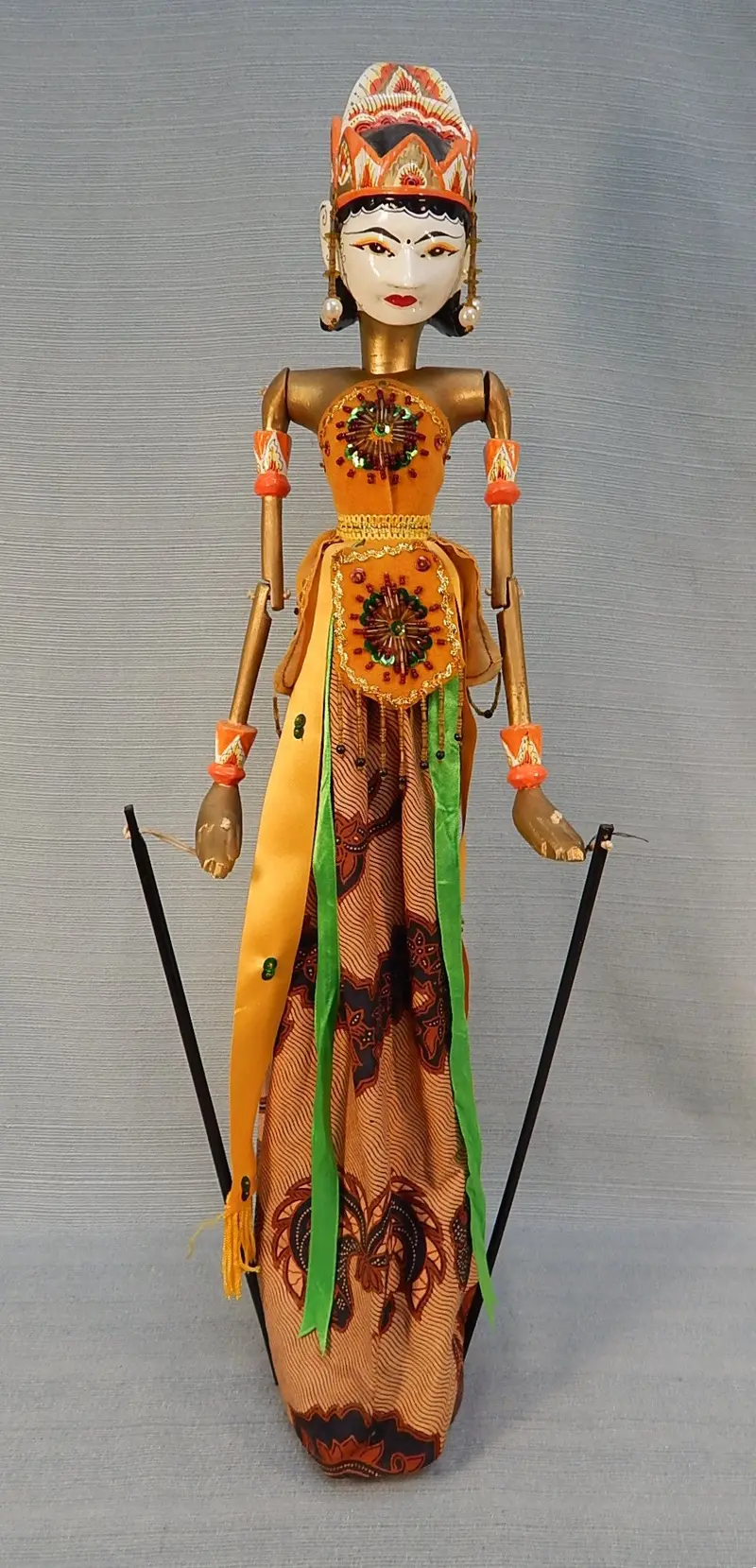 Traditional Indonesian Wayang Golek Stick Puppet 1