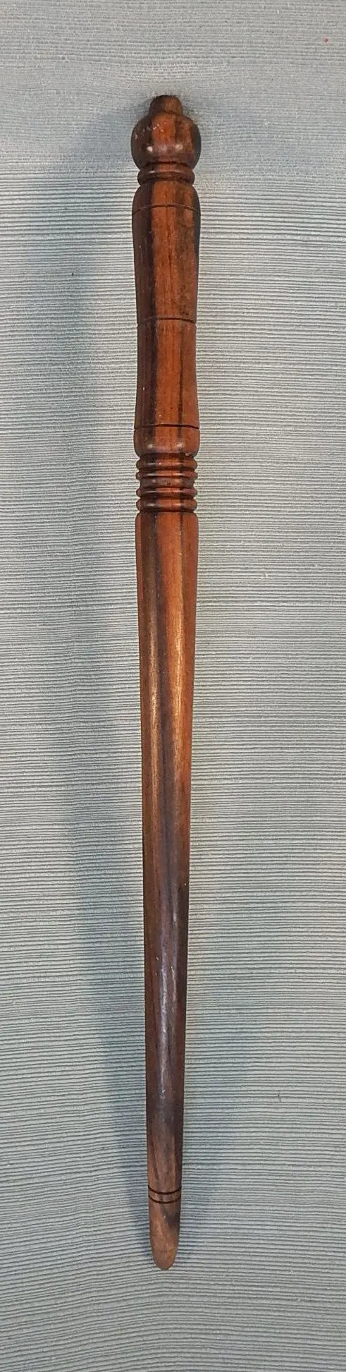 Vintage Wooden Spindle Staff – Antique Billy Club Or Ritual Wand 1