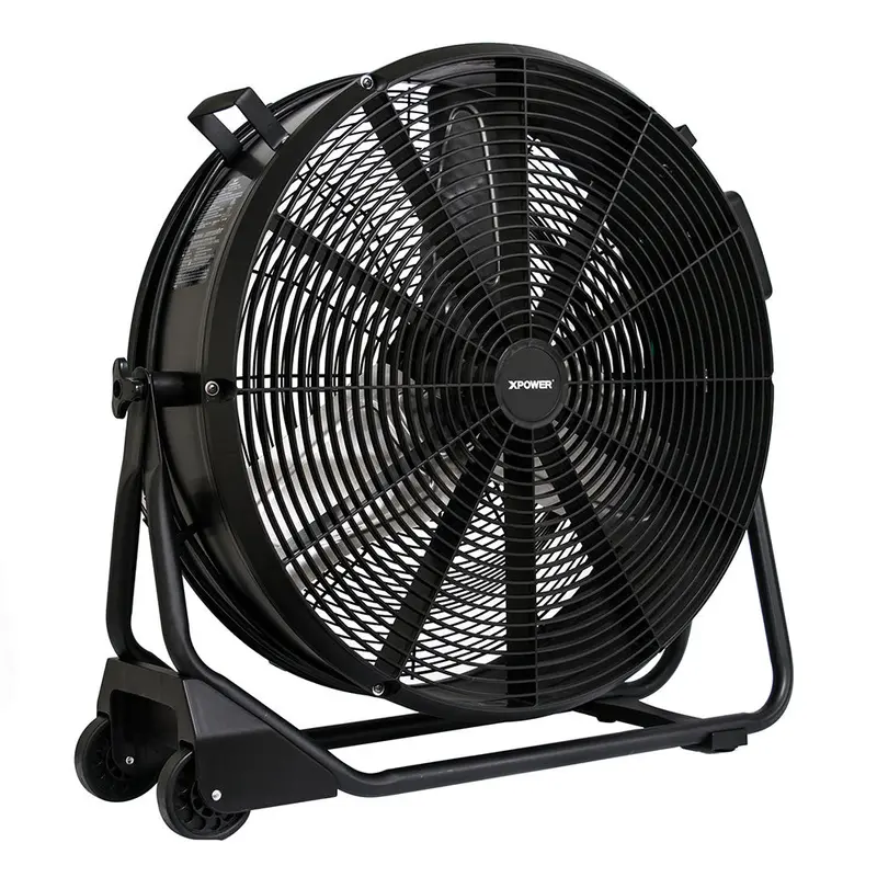 Xpower Fd-630D Drum Fan – 1/2 Hp, 5800 Cfm, 24" Brushless Variable-Speed Industrial Fan 1