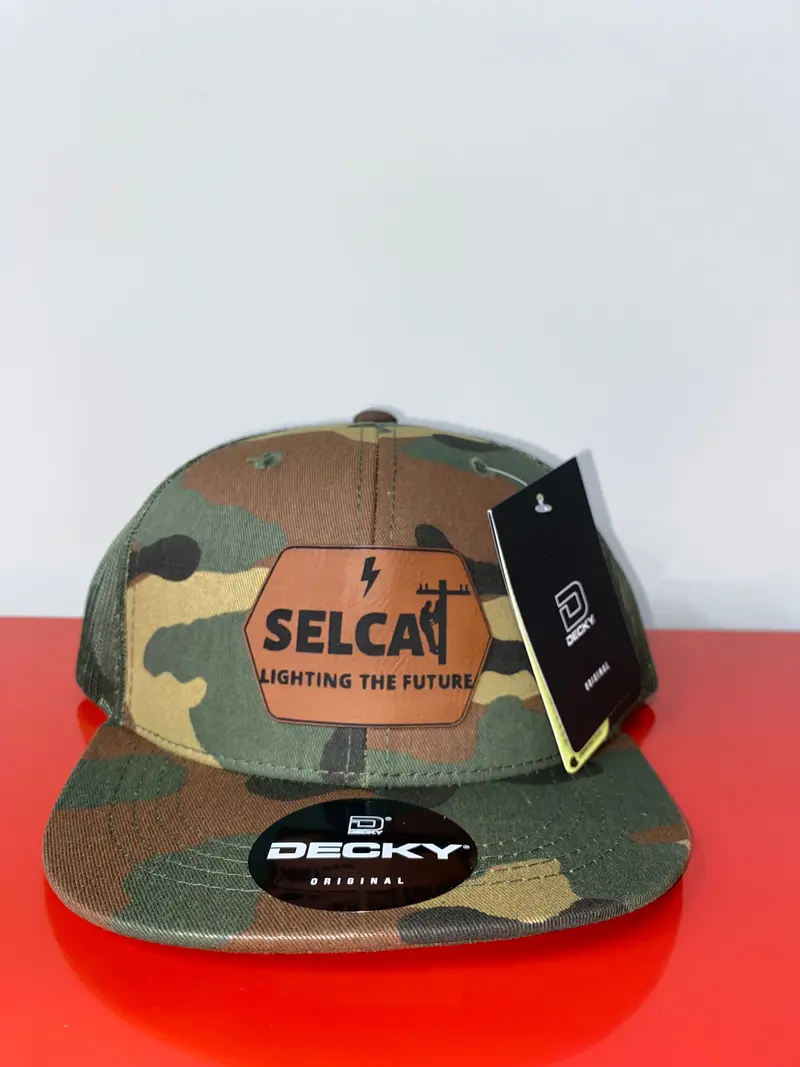 Youth Selcat 'Lighting The Future' Decky Camo Cap With Leather Patch 1